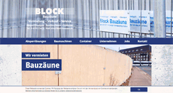 Desktop Screenshot of block-bauzaun.de