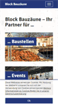 Mobile Screenshot of block-bauzaun.de